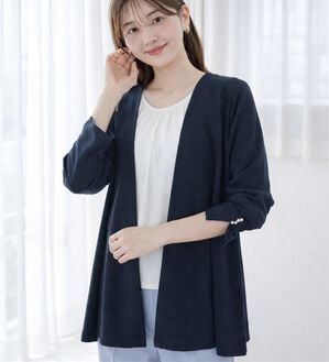 alotta（アロッタ）の「リップル素材着流しカーディガン（その他カーディガン）」｜詳細画像