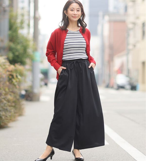 A HAPPY MARILYN（アハッピーマリリン）の「【Ｌ～８Ｌ】選べる身長別　ゆるっと楽ちん ワイドパンツ（ワイドパンツ・ガウチョ）」｜詳細画像