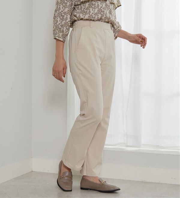 BELLUNA（ベルーナ）の「綿タッチハイパー美脚フレアーパンツ（フルレングスパンツ）」｜詳細画像