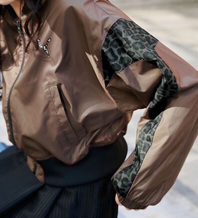 RANAN（ラナン）の「＜ｐｕｍａ＞裏起毛トリコットウーブンジャケット（ブルゾン）」