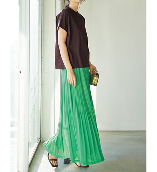 RANAN（ラナン）の「シフォンプリーツマキシスカート（ロングスカート）」｜詳細画像