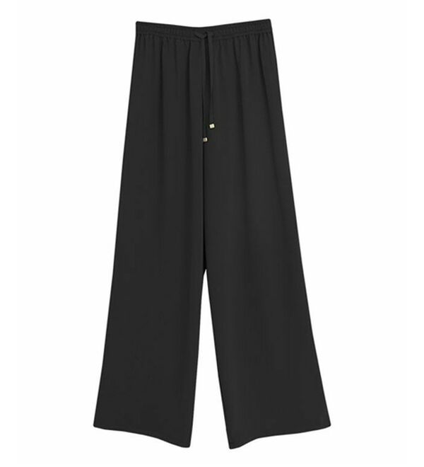 Pierrot（ピエロ）の「【接触冷感】楽ちんキレイ見えワイドイージーパンツ（フルレングスパンツ）」｜詳細画像