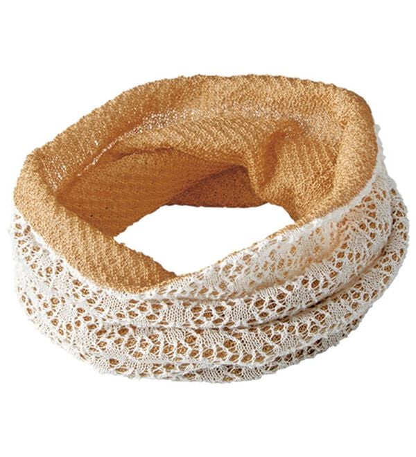 BELLUNA（ベルーナ）の「夏のお洒落上手！国産シルクスヌード（ストール・スカーフ・マフラー）」｜モカ系