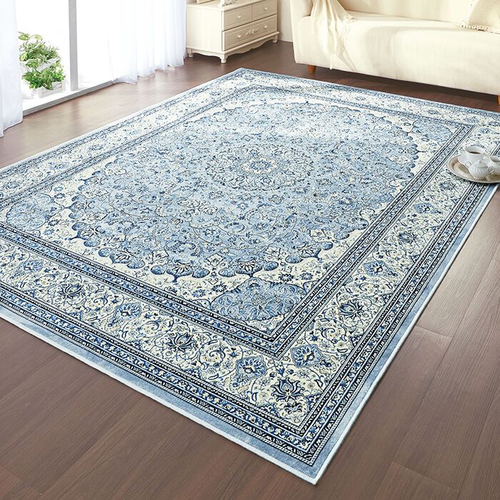 ベルギー製綿混シルクタッチマット 200×250cm＞ベルギー製