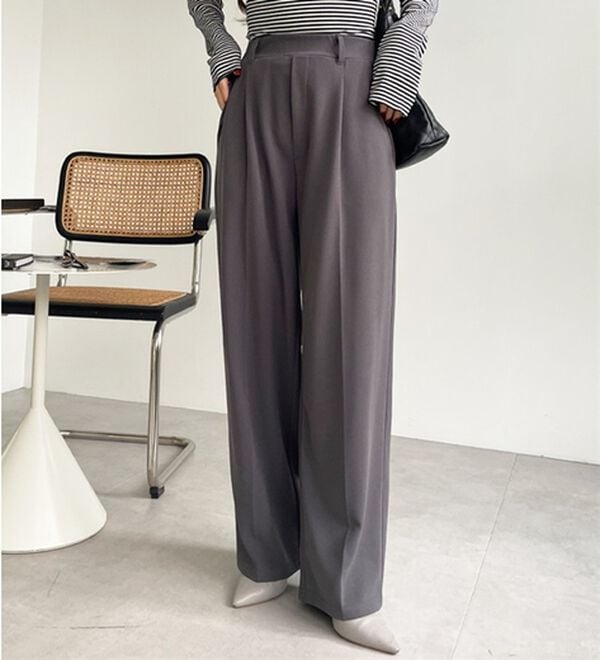 GeeRA（ジーラ）の「美脚魅せタックワイドスラックスパンツ（ワイドパンツ・ガウチョ）」｜詳細画像