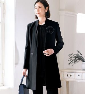 ルフラン（ルフラン）の「ロング丈すっぽりジャケット（ブラックフォーマル（喪服・礼服））」｜1