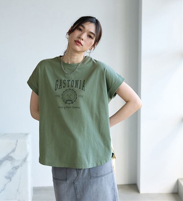 BELLUNA（ベルーナ）の「ひんやリッチコットン大人のゆったりドルマンＴシャツ（カットソー）」｜詳細画像