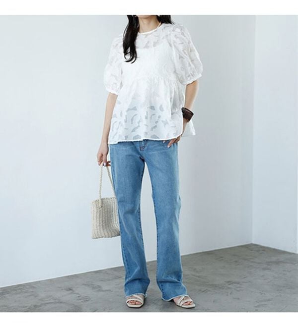 GeeRA（ジーラ）の「シアージャカードチュニックブラウス（ブラウス）」｜詳細画像