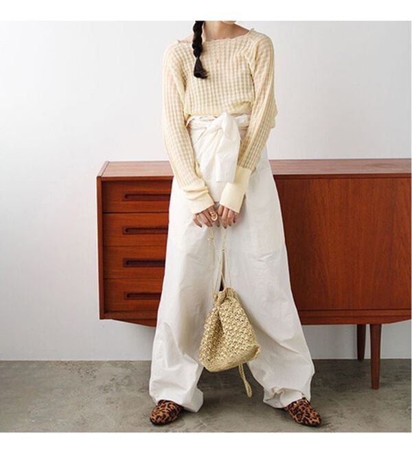 GeeRA（ジーラ）の「ジャカードシアーニットプルオーバー（ニット・セーター）」｜詳細画像