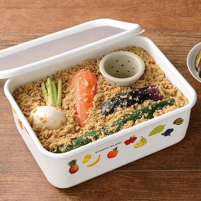 「ホーロー角型保存容器（水抜き容器付）（その他キッチン用品）」