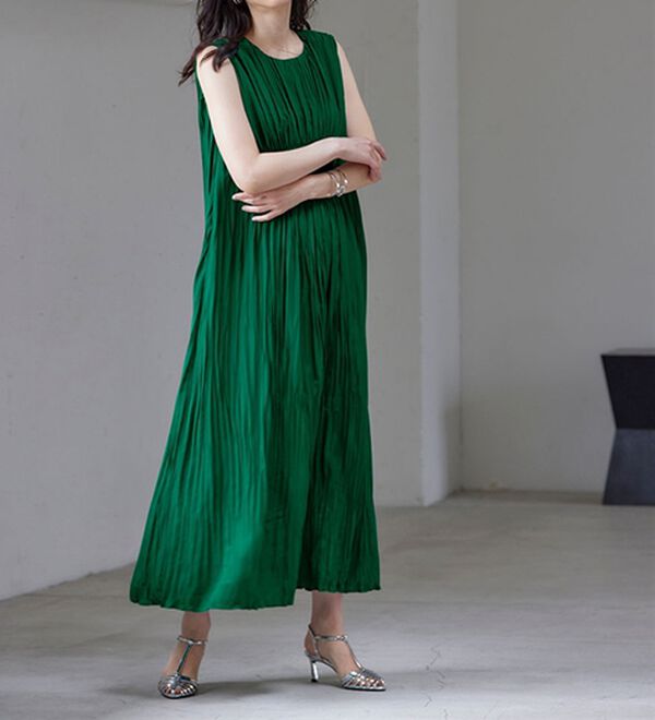 RANAN（ラナン）の「クラッシュプリーツワンピース（その他ワンピース）」｜詳細画像