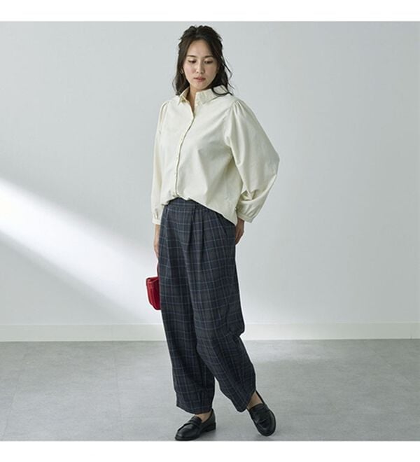 BELLUNA（ベルーナ）の「綿１００％ゆったりパンツ（フルレングスパンツ）」｜詳細画像