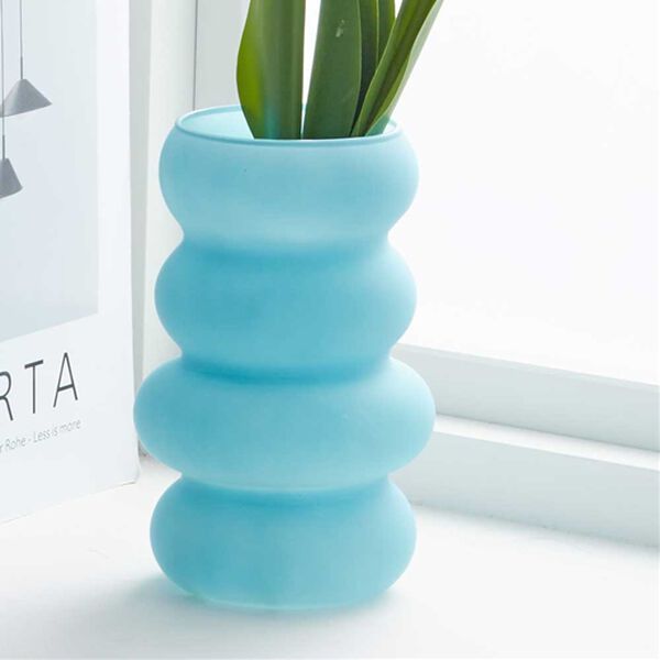 iellio（イエリオ）の「ｎｅｕｌｏ　スタックリン・ガラスベース＜花器・花瓶＞（その他キッチン用品）」｜ブルー