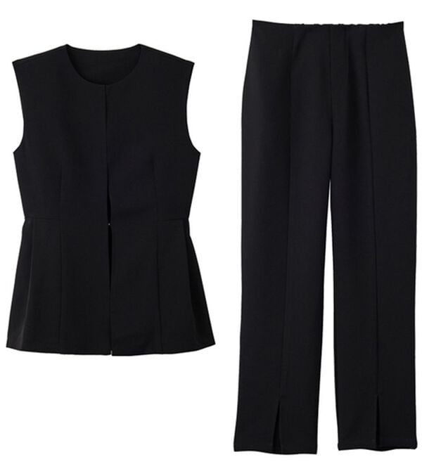 GeeRA（ジーラ）の「【入卒式/セレモニー】ペプラムベストセットアップスーツ（パンツスーツ）」｜詳細画像