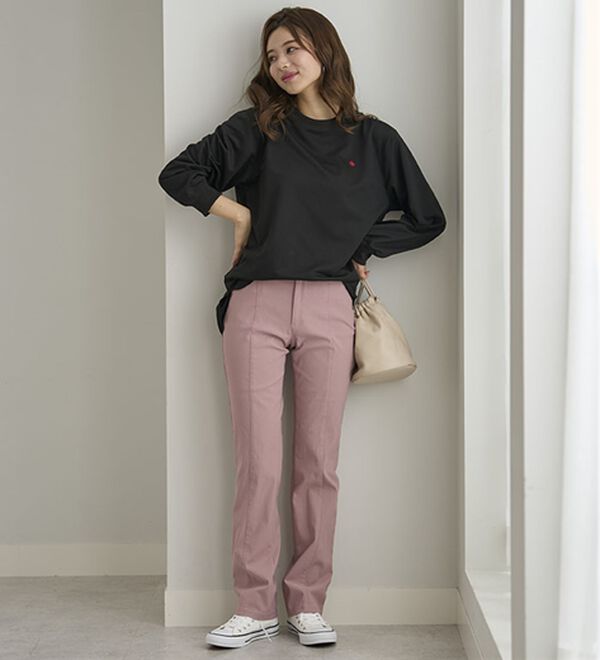 BELLUNA（ベルーナ）の「【ＰＯＬＯ　ＢＣＳ】ミニ裏毛素材デザイントップス（カットソー）」｜詳細画像