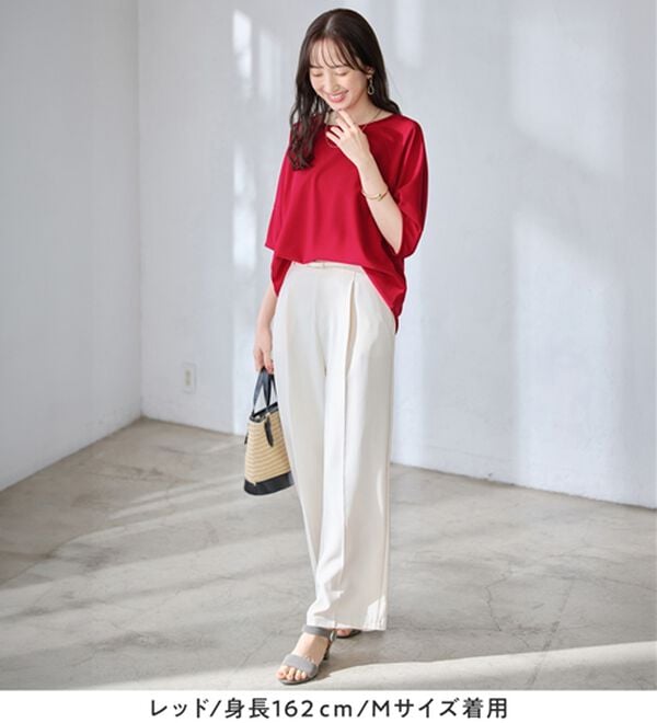 alotta（アロッタ）の「【6つの機能付】ランタンスリーブカットソー（カットソー）」｜詳細画像