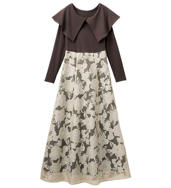 RANAN（ラナン）の「オパールフラワードッキングワンピース（ドッキングワンピース）」｜詳細画像