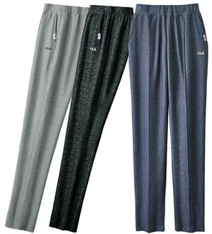 ルフラン（ルフラン）の「【３本組】＜ＦＩＬＡ＞杢調すっきりラクするパンツ（フルレングスパンツ）」｜3本組