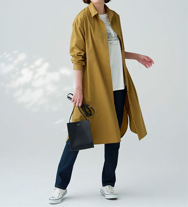BELLUNA（ベルーナ）の「＜ＳＯＬＯＴＥＸ（Ｒ）＞ストレッチシャツワンピース（シャツワンピース）」｜詳細画像