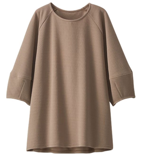 BELLUNA（ベルーナ）の「ポコポコ素材ランタンスリーブプルオーバー（カットソー）」｜詳細画像