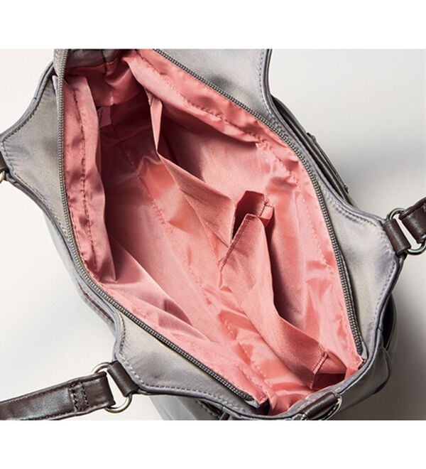 BELLUNA（ベルーナ）の「＜クロコダイル＞ドット柄２ＷＡＹ手提げ（ハンドバッグ）」｜詳細画像