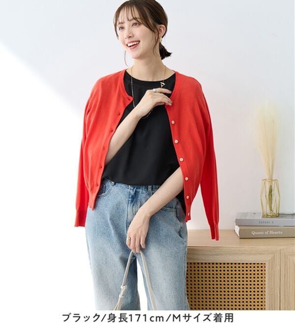 Viola e Viola（ヴィオラ エ ヴィオラ）の「さらさらＥＡＳＹ　前後２ＷＡＹヘンリーネックＴブラウス（ブラウス）」｜詳細画像