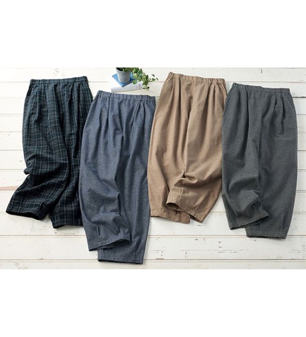 BELLUNA（ベルーナ）の「綿１００％ゆったりパンツ（フルレングスパンツ）」｜詳細画像