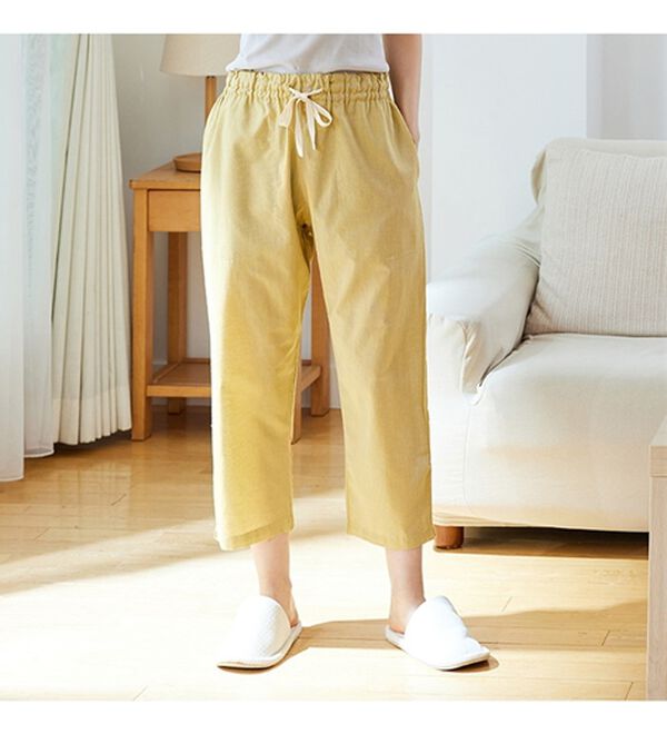 LAVIENNE（ラヴィエンヌ）の「綿１００％８分丈ルームパンツ（パジャマ・ルームウェア）」｜詳細画像