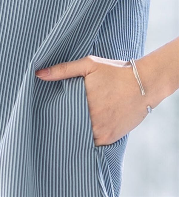 ルフラン（ルフラン）の「【３色組】ストライプ編サラらくプルオーバー（カットソー）」｜詳細画像