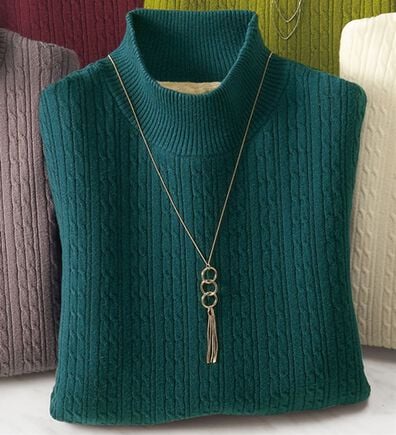 BELLUNA（ベルーナ）の「洗える！裏ベロアあったかセーター（ニット・セーター）」