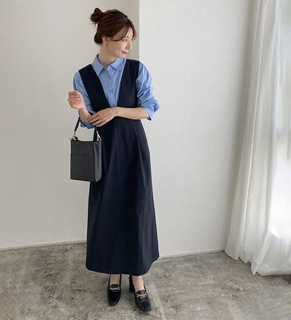 Pierrot（ピエロ）の「ウエストマークジャンパースカート（ジャンパースカート）」｜詳細画像