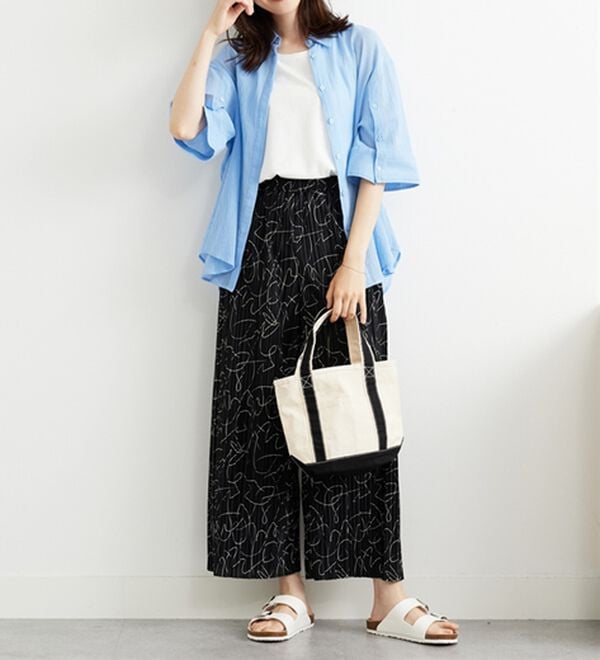 BELLUNA（ベルーナ）の「なめらか素材ゆったりプリーツパンツ（ワイドパンツ・ガウチョ）」｜詳細画像