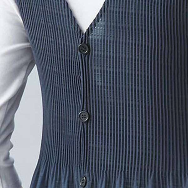 「【３枚組】涼やかプリーツチュニック（エプロン）」｜詳細画像