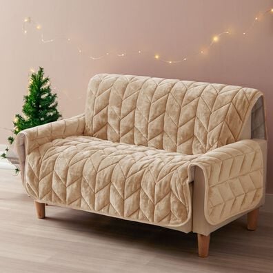 iellio（イエリオ）の「あったかふわふわボリュームソファカバー＜吸湿発熱・フランネル素材＞（ソファーカバー）」