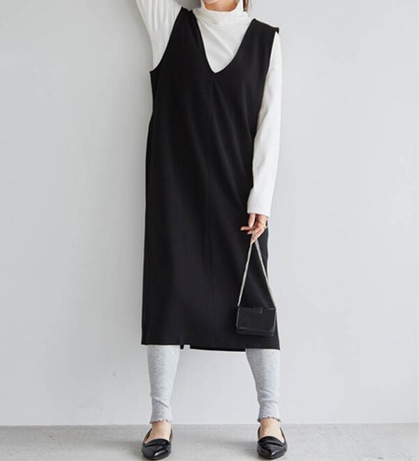 RANAN（ラナン）の「【選べる2丈】細見えが叶うジャンパースカート（ジャンパースカート）」｜詳細画像