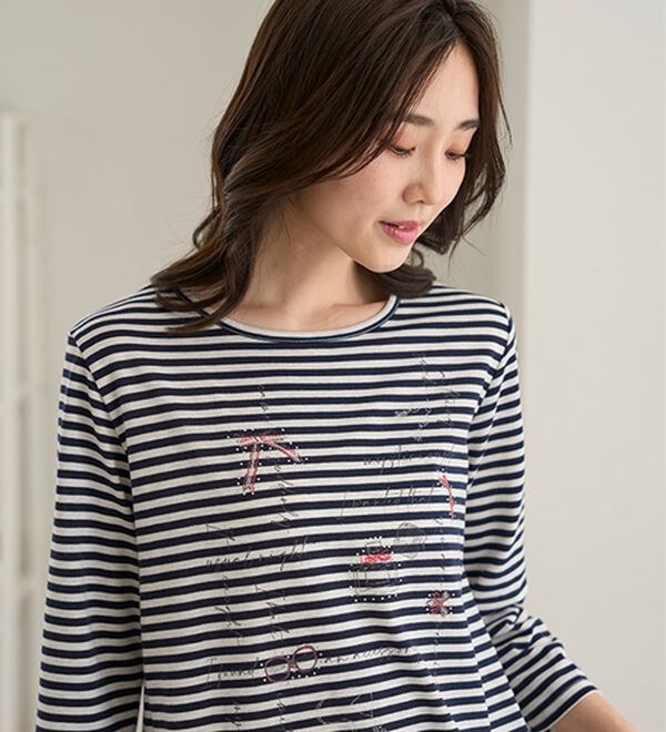 BELLUNA（ベルーナ）の「ストーン使いデコラチュニック（チュニック）」｜詳細画像