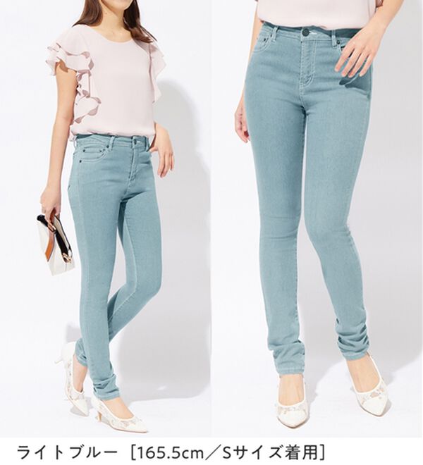 alotta（アロッタ）の「美脚ストレッチスキニーデニムパンツ（フルレングスパンツ）」｜詳細画像