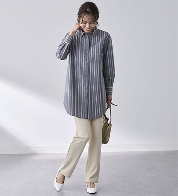 BELLUNA（ベルーナ）の「【裏起毛有無】ジャストフィットらくらくパンツ（フルレングスパンツ）」｜詳細画像