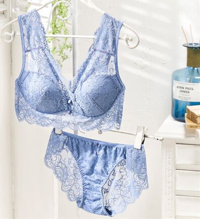 YU'NOW（ユナウ）の「リラックスレーシーブラレット＆ショーツセット（ブラジャー＆ショーツセット）」