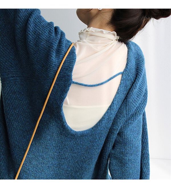 GeeRA（ジーラ）の「メランジボリューム袖ニット（ニット・セーター）」｜詳細画像