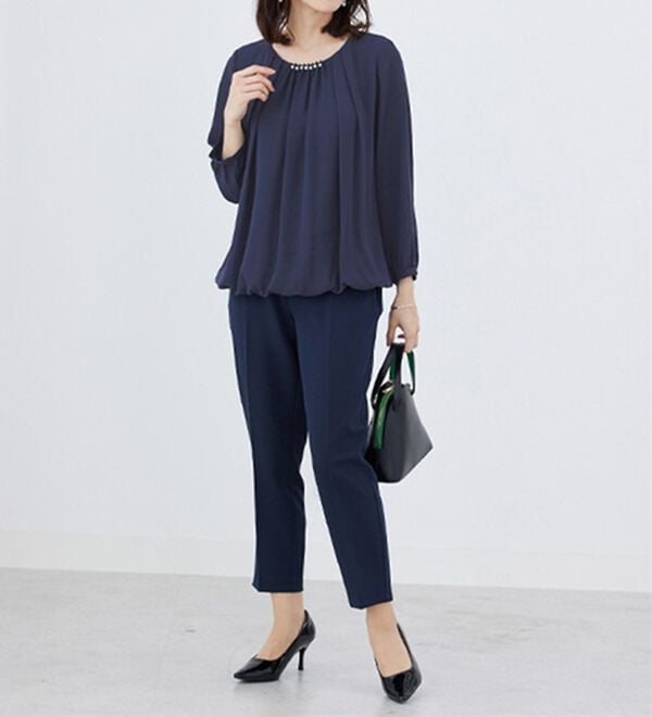 BELLUNA（ベルーナ）の「＜セレモニースタイル＞パール使いブラウス（ブラウス）」｜詳細画像