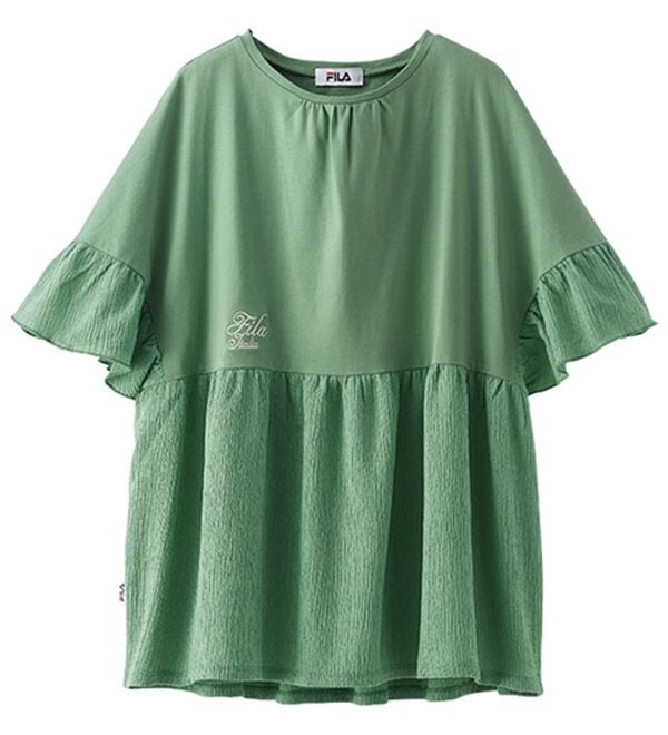 BELLUNA（ベルーナ）の「＜ＦＩＬＡ＞汗ジミ対策異素材切替デザインＴシャツ（カットソー）」｜詳細画像