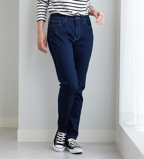 BELLUNA（ベルーナ）の「やわらかストレッチデニム素材スリムパンツ（フルレングスパンツ）」｜詳細画像