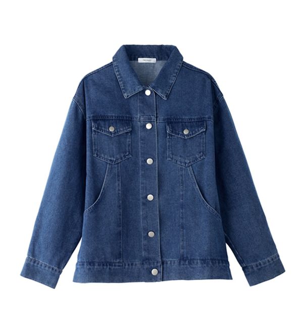 BELLUNA（ベルーナ）の「デニム素材ポケットデザインジャケット（その他ジャケット）」｜ブルー