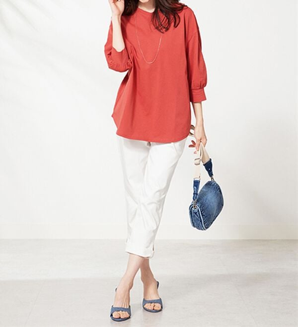 BELLUNA（ベルーナ）の「ひんやり！綿１００％キシリトールプリントチュニック（チュニック）」｜詳細画像