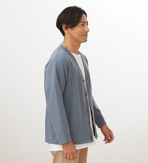 「＜シンプル＆プラス＞毎日活躍！お買得カーディガン（メンズカーディガン）」｜詳細画像