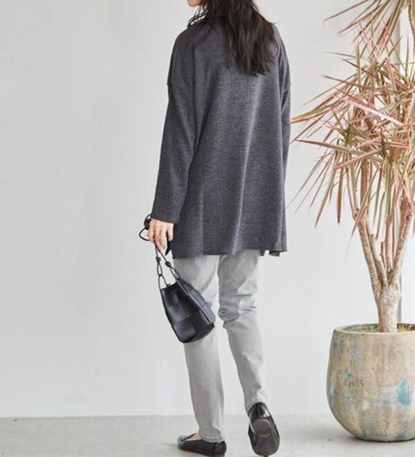 RANAN（ラナン）の「レイヤード風ニットソーチュニック（チュニック）」｜詳細画像
