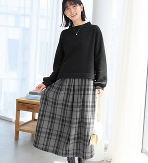 Viola e Viola（ヴィオラ エ ヴィオラ）の「楽ちんコーデドッキングワンピ（ドッキングワンピース）」｜詳細画像