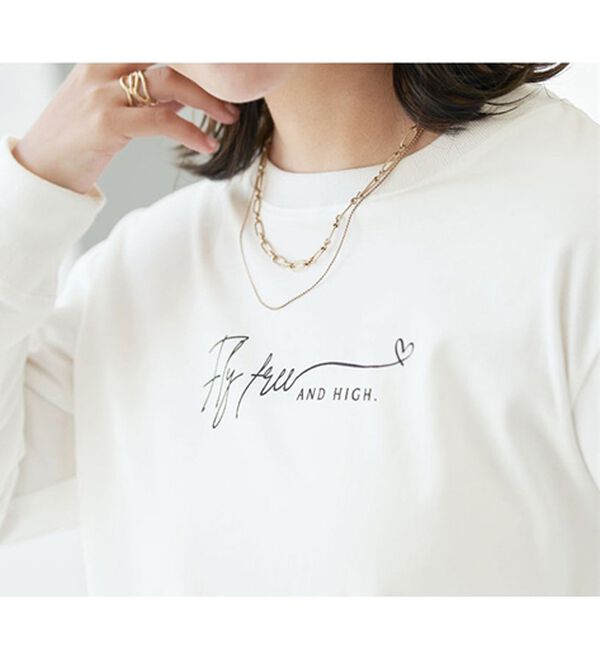 BELLUNA（ベルーナ）の「綿１００％抗菌防臭ロゴＴシャツ（カットソー）」｜詳細画像