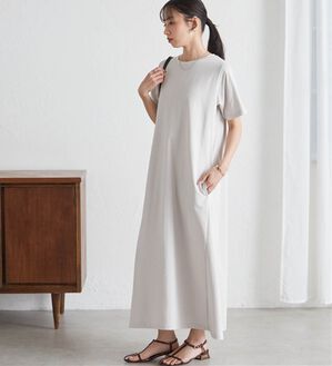 RANAN（ラナン）の「マルチファンクション　ベーシックTワンピース（その他ワンピース）」｜グレージュ